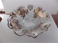 Caprice 12" diameter centerpiece bowl with silver