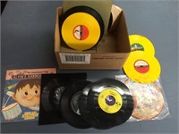Lot of 45s - National Geographic, Disney, Etc