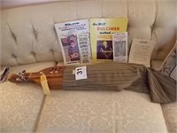 Vintage dulcimer and music books