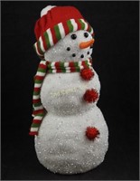 11" Battery Operated Color Changing Snowman New