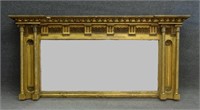 FEDERAL GILDED OVERMANTLE MIRROR W/ ACANTHUS LEAF