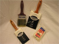 Painters Lot: New N Used Paint Brushes