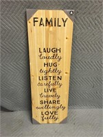 Family Sign - 12" x 36"
