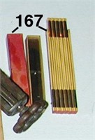 LUFKIN X46 RED END zig zag rule with brass slide,
