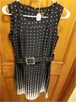 Ile Blue Polka Dot Dress Size 6P