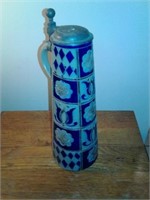 Blue & Gray Stein 12"T