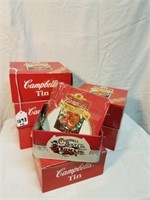 (6) Campbell Tins