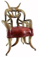 Antique Wenzel Friedrich Style Horn Chair