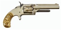 S&W Model 1-1/2 With Scarce Cast Gold Grips