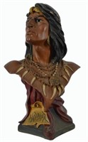 Cigar Store Indian Head Counter Top Display