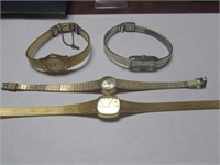 4 Watches Lot-Sharp,Stieff,Helbros,Seiko