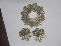 3 Pc. Sarah Coventry Brooch & Clip-On Earrings