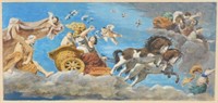 MINIATURE WATERCOLOR OF AN ALLEGORICAL SCENE