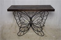 Wire Butterfly Console Accent Sofa Table, New