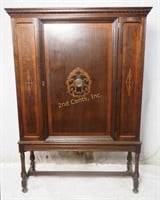 Antique 19th Century Solid Wood China Cabinet