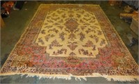 Vintage Large Wool Heirloom Room Carpet Rug