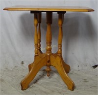 Vintage 28" X 20" Maple Plant Stand Table