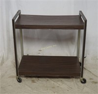 2 Shelf Rolling Tv Cart