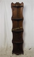 5 Shelf Solid Wood Tall Corner Shelf