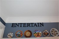 ENTERTAIN Word Wall Art & Decorative Plates