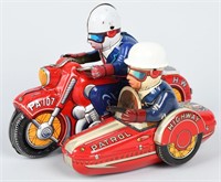 ATC Friction HIGHWAY PATROL MOTORCYCLE w/ SIDECAR