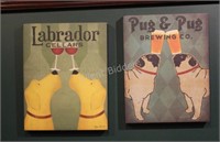 Canvas Print, Labrador Cellars, Pug & Pug Brewing