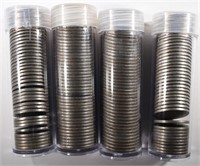 4 ROLLS OF MIXED DATE CIRC LIBERTY "V" NICKELS
