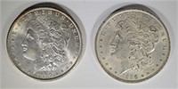 1896 & 1900 MORGAN DOLLARS BU