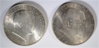 2 COIN LOT, 1934 & 1932 AUSTRIA 2 SCHILLINGS