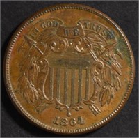 1864 2 CENT BU COIN WITH SOME CORROSION