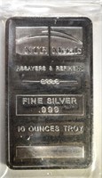 TEN OUNCE .999 SILVER BAR NTR METALS