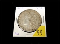 1878 7-T.F. Morgan dollar, AU