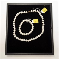 16" 8-9mm freshwater pearl necklace with