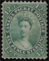 Canada stamps #18 Mint DG Fine CV $900