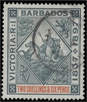 Barbados stamps #81-88 Mint HR #89 Used CV $297