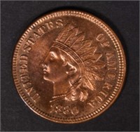 1880 INDIAN HEAD CENT CHOICE RED PROOF