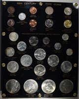 20th CENTURY SET IN PLASTIC (27 COINS)