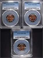 3 - 1995 LINCOLN CENTS PCGS MS67 RD