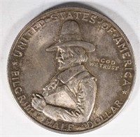 1920 PILGRIM COMMEM HALF DOLLAR, CH BU