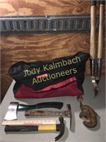 Hammers & other tools w/ tool bag