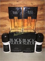 Black Suede Avon men's cologne - 4 bottles etc