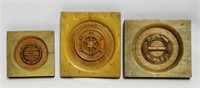 Lot of 3 Syroco Studio Wooden Molds