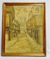 Large Painting of a Street Scene
