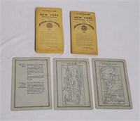 Lot of 5 Automobile Club of America Route Cards