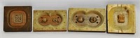 Lot of 4 Syroco Studio Wooden Molds