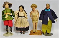 Lot of 4 Indiana WPA Project Dolls