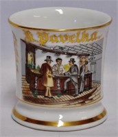 R. Pavelka Vintage Barber Shaving Mug