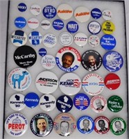 Lot of 44 Presidential Hopeful Pinback Buttons