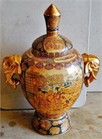 Large Satsuma Oriental Vase