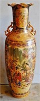 Large Satsuma Oriental Vase